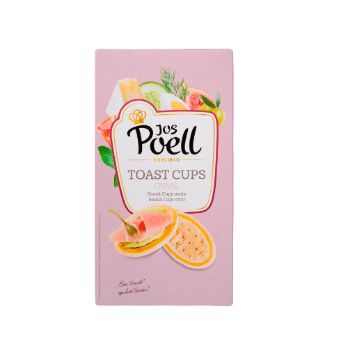 Jos poel toast cups ovaal 130 gr.