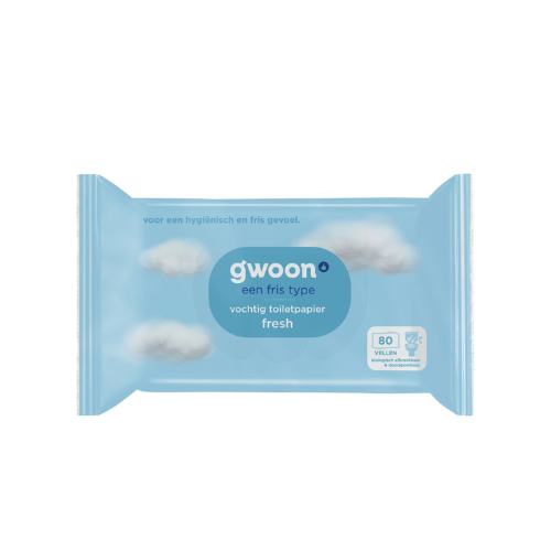 G'woon vochtig toiletpapier fresh 80 st.