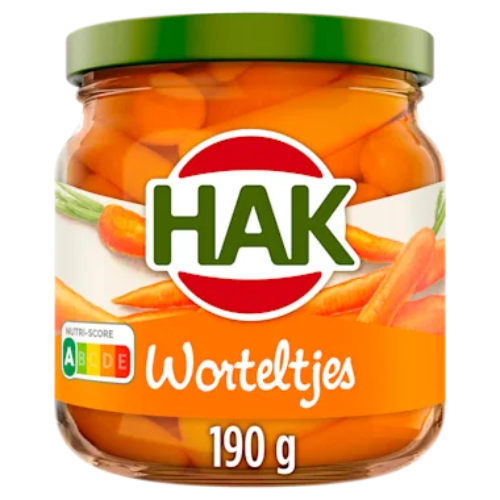 Hak wortelen extra fijn 190 gr.