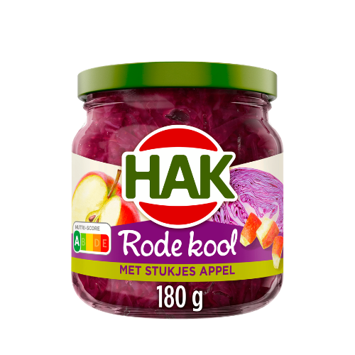 Hak rode kool appel 180 gr.