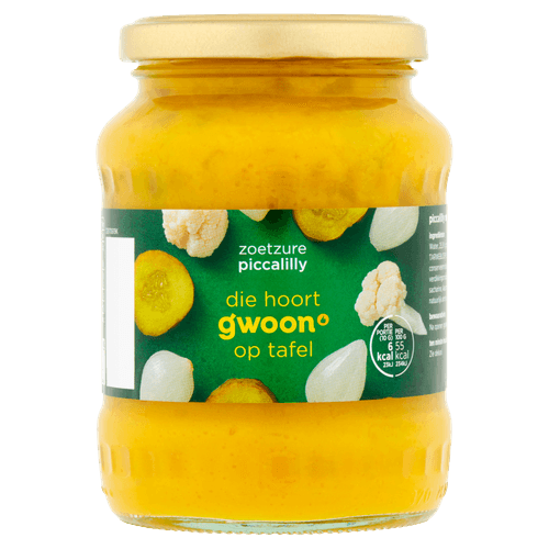 G'woon piccalilly pot 330 gr.