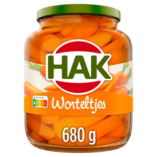 Hak wortelen extra fijn 680 gr.