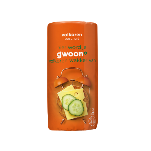 G'woon beschuit volkoren 125 gr