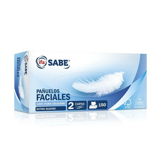 IFA-SABE PAÑUELOS FACIAL 2 CAPAS 150 UND.