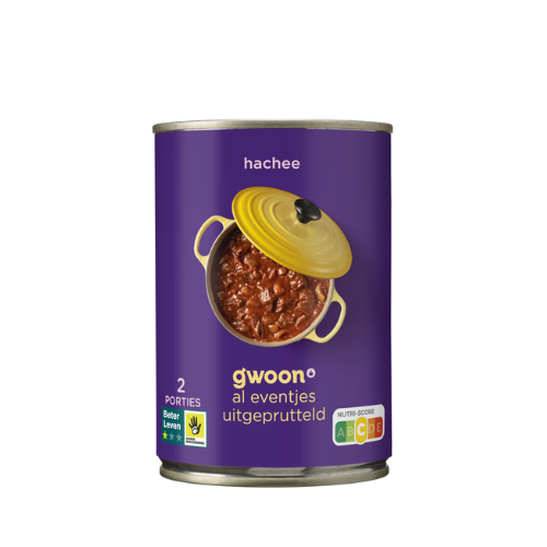 G'woon rundvlees hachee 420 gr.