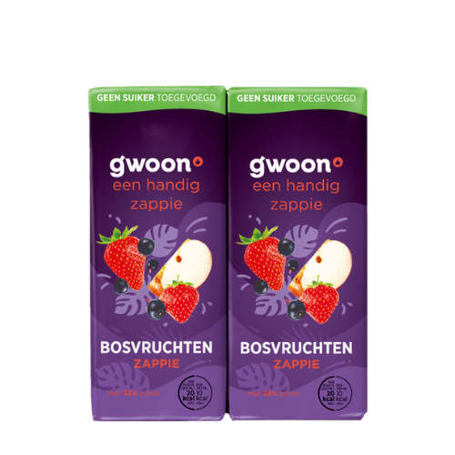 G'woon zappi bosvruchten 10x200 ml.