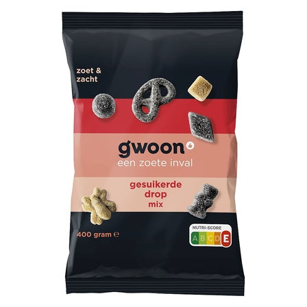 G'woon gesuik. dropmix (regaliz) 400 gr.
