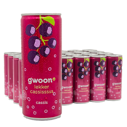 G'woon cassis lata 24x25 cl.