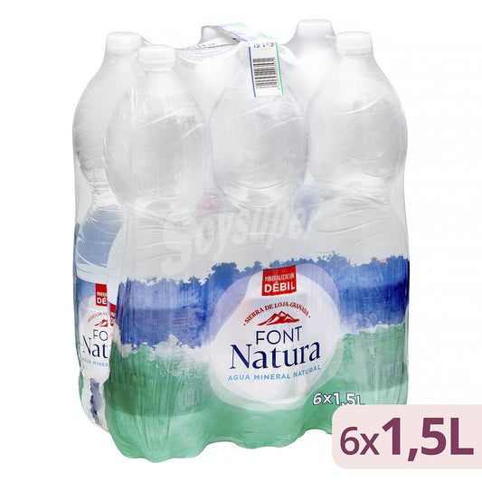 FONT NATURA AGUA SIN GAS 6x1,5 LTR.