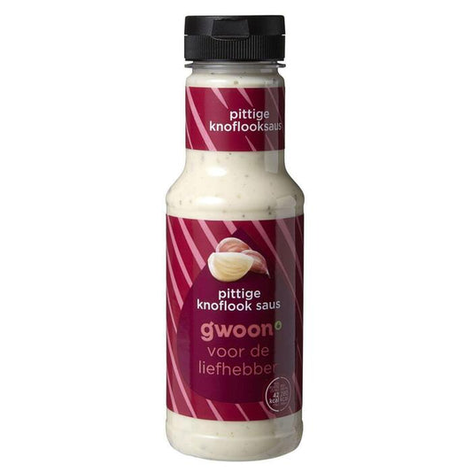 G'WOON PITTIGE KNOFLOOKSAUS 300 ML.