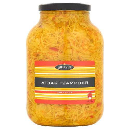 Bien sur atjar tjampoer verd. 2,65 ltr.