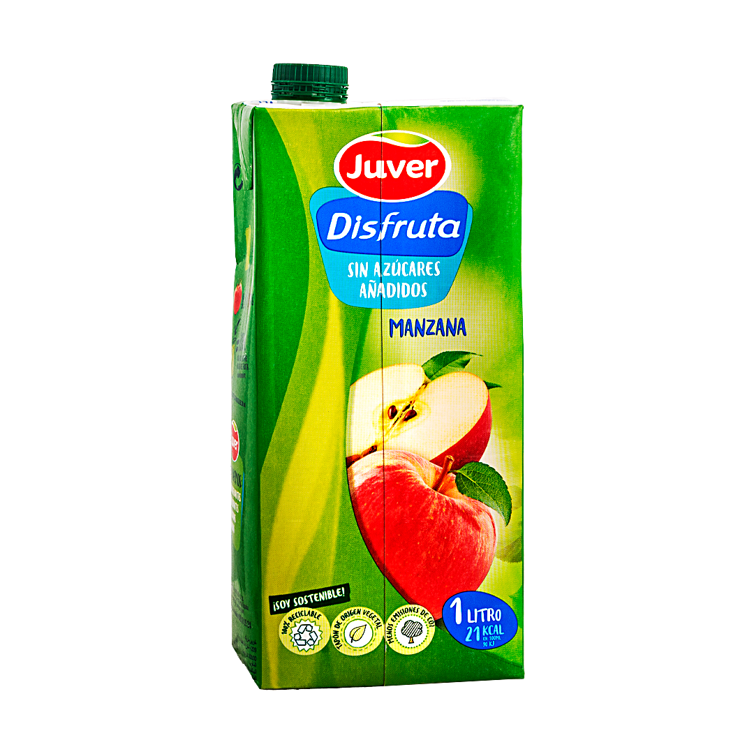 JUVER DISFRUTA ZUMO MANZANA BRIK 1 LTR.