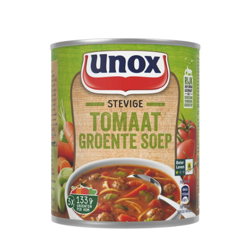 Unox stevige tomaten groentesoep 800 ml.