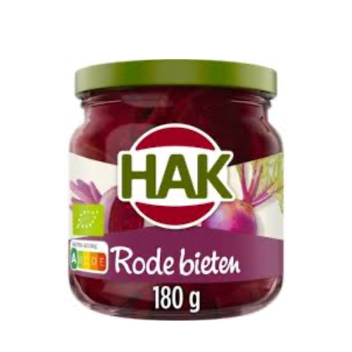 Hak rode bieten 180 gr.
