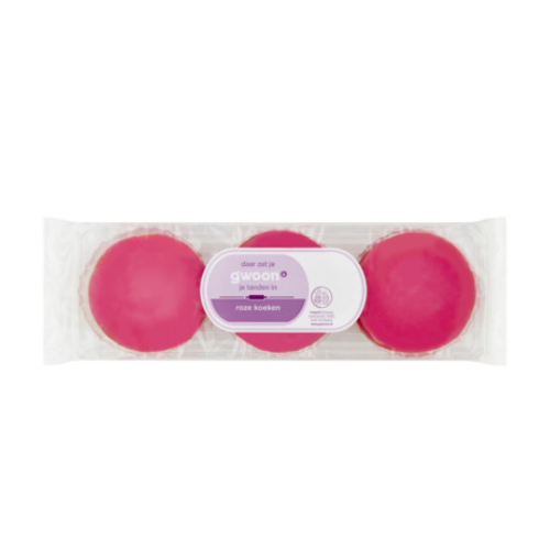 G'woon fondantcake (roze koek) 6 st. 330 gr.