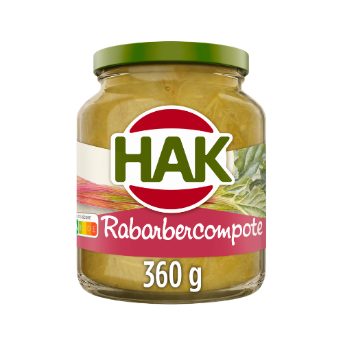 Hak rabarbercompote 360 gr.