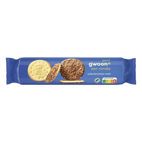 G'woon suikerbruintjes melk 400 gr