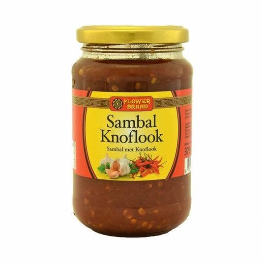 FLOWER BRAND SAMBAL KNOFLOOK 375 GR.