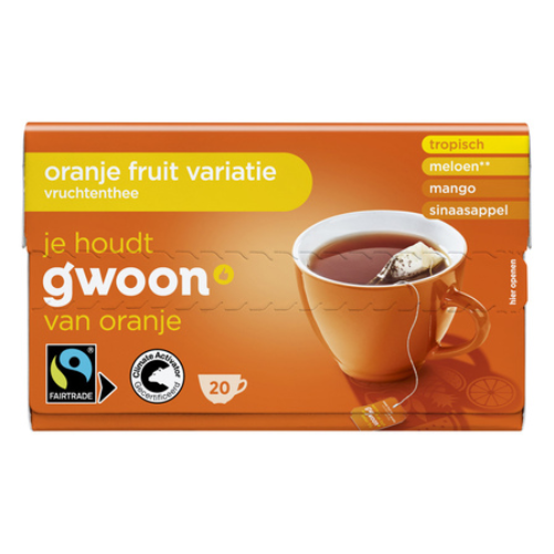 G'woon thee mix oranje 20x1,5 gr