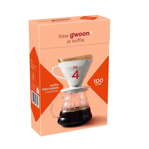 G'woon koffiefilterzakjes ongebleekt 100 st