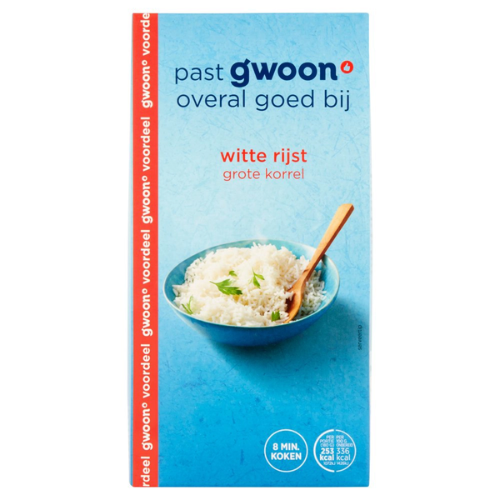 G'woon witte rijst 1 kg.