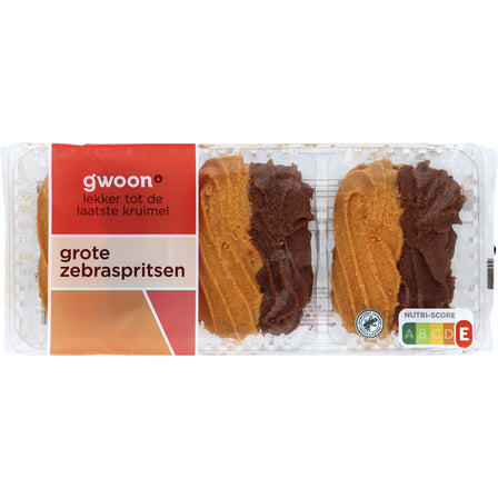 G'WOON GROTE ZEBRASPRITSEN 200 GR.