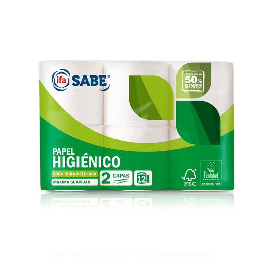 IFA-SABE PAPEL HIG. 2 CAPAS 9x12 ROLLOS