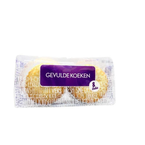 Neutraal gevulde koek 8 st