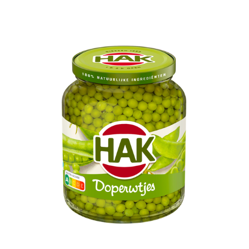 Hak doperwten/wortelen extra fijn 195 gr