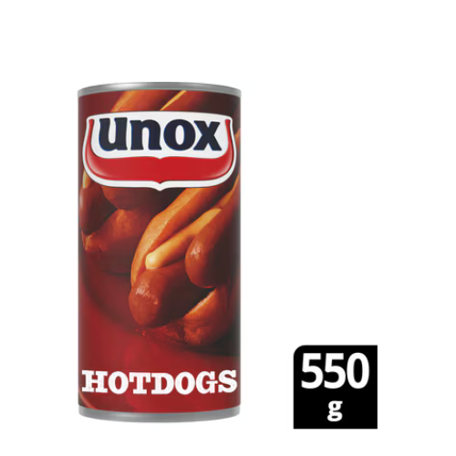 Unox hotdogs 550 gr.