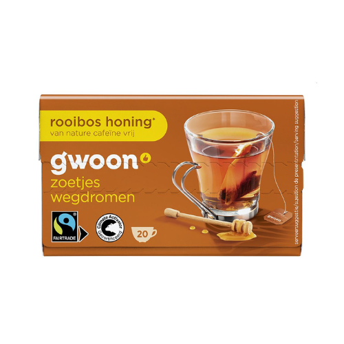 G'woon rooibos honing thee 20x1,5 gr.
