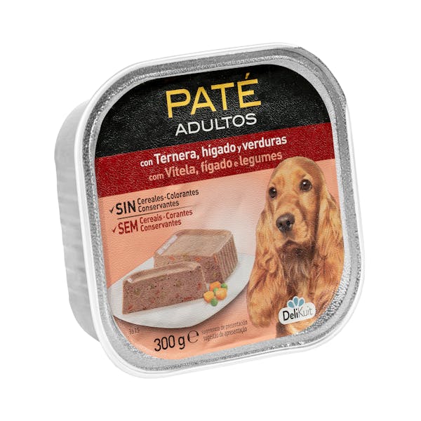 DELIKUIT PERRO ADULTO TERNERA 300 GR.