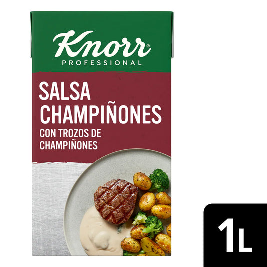 KNORR SALSA CHAMPIÑONES 1 LTR.