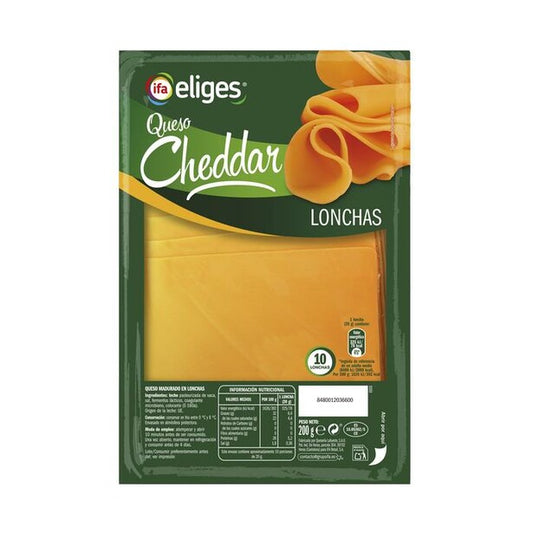 IFA-ELIGES QUESO CHEDDAR LONCHAS 200 GR.