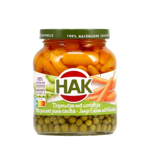 Hak doperwten/wortel 680 gr