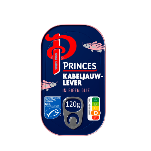 Princes kabeljauw lever 120 gr