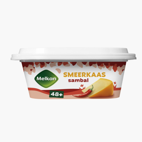 MELKAN SMEERKAAS SAMBAL 48+ 200 GR.