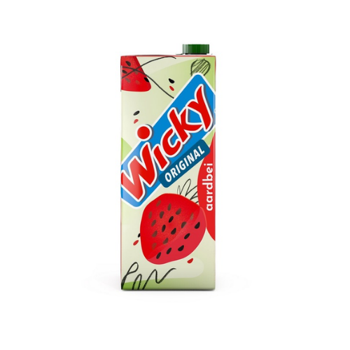 Wicky aardbei 1500 ml.