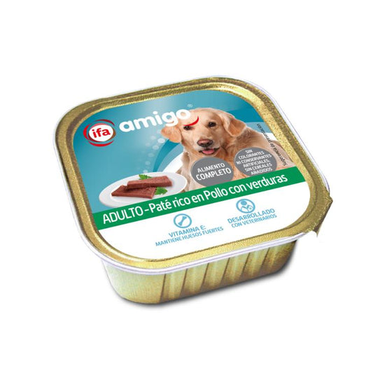 IFA-AMIGO PATÉ POLLO VERDURAS ADULTO 300 GR.