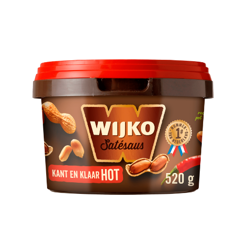 Wijko satésaus hot k&k 520 gr.