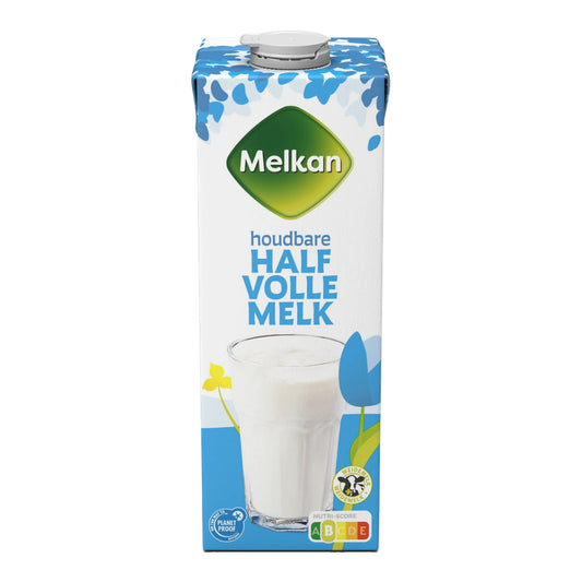 MELKAN HOUDBARE HALFVOLLE MELK 1 LTR.