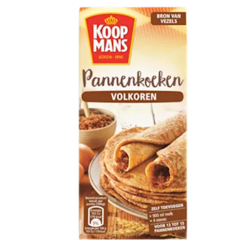 Koopmans pannenkoekmix volkoren 400 gr.