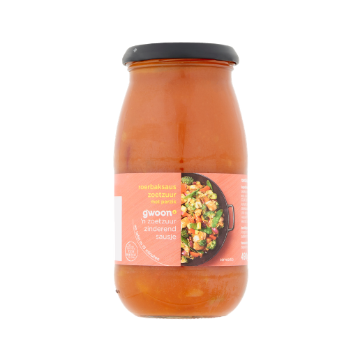 G'woon roerbaksaus zoetzuur 490 gr.