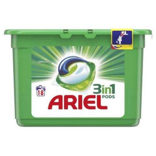 ARIEL PODS 3-EN-1 18 CÁPS.