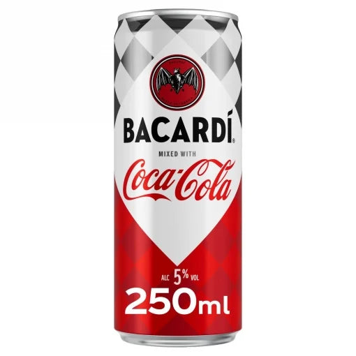 BACARDI & COLA LATA 25 CL.
