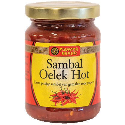 FLOWER BRAND SAMBAL OELEK HOT 200 GR.