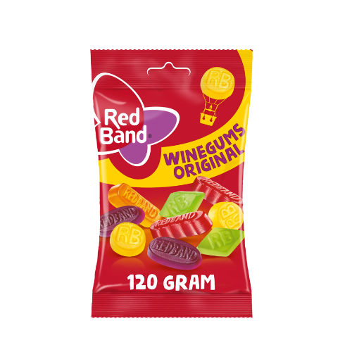 Red band eurolijn winegums 120 gr.