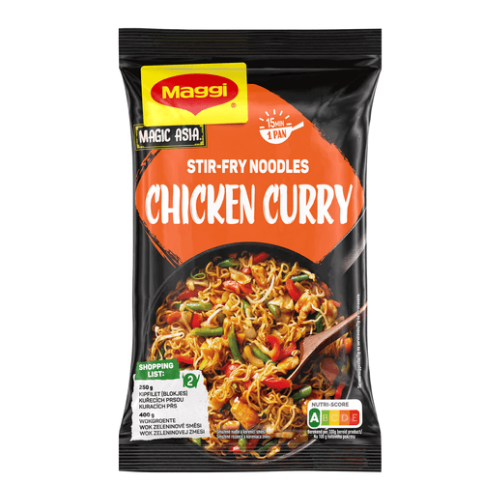 Maggi roerbaknoedels kip kerrie 185 gr