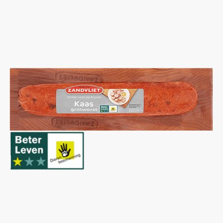 ZANDVLIET KAAS GRILLWORST 250 GR.