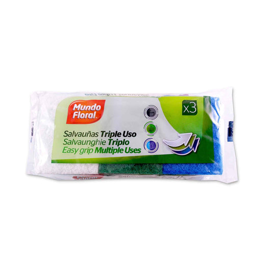 MUNDO FLORAL SALVAUÑAS TRIPLE USO 3 U.